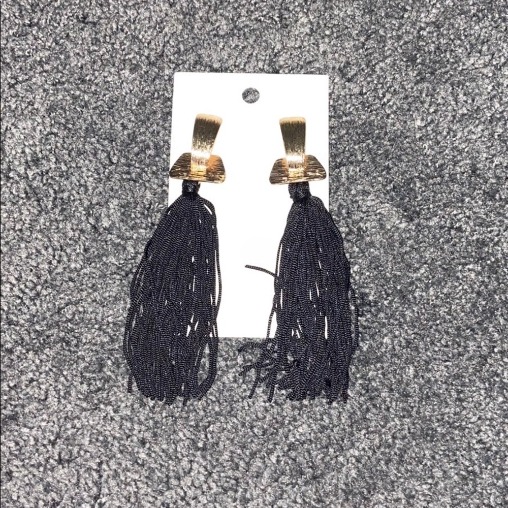 Black And Gold Earrings